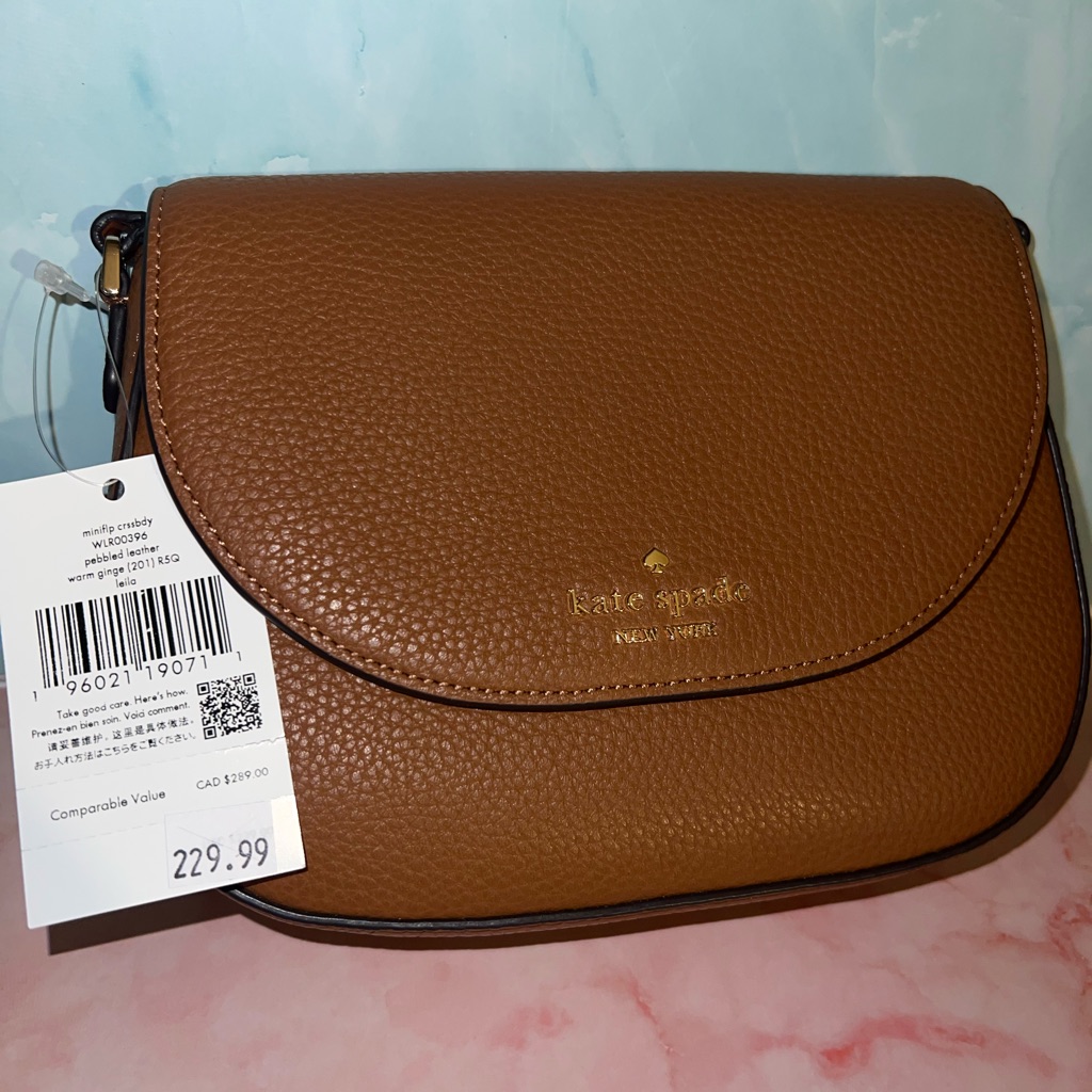 Kate Spade Pebbled Leather Crossbody Bag In Warm Chestnut